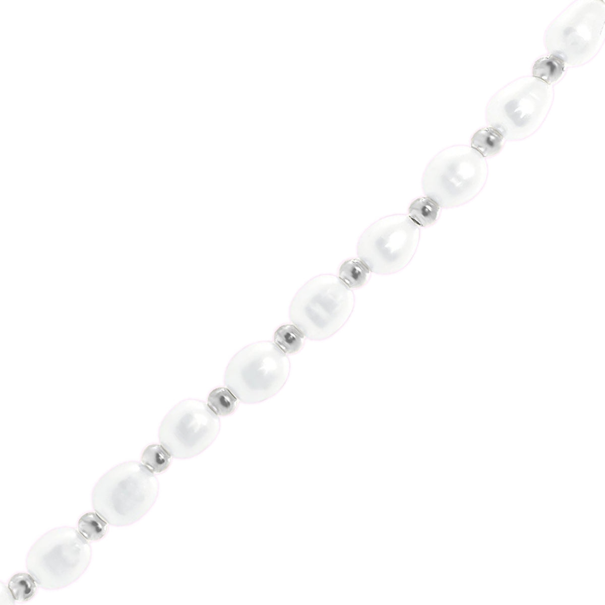 Zoey Pearl Necklace - Silver