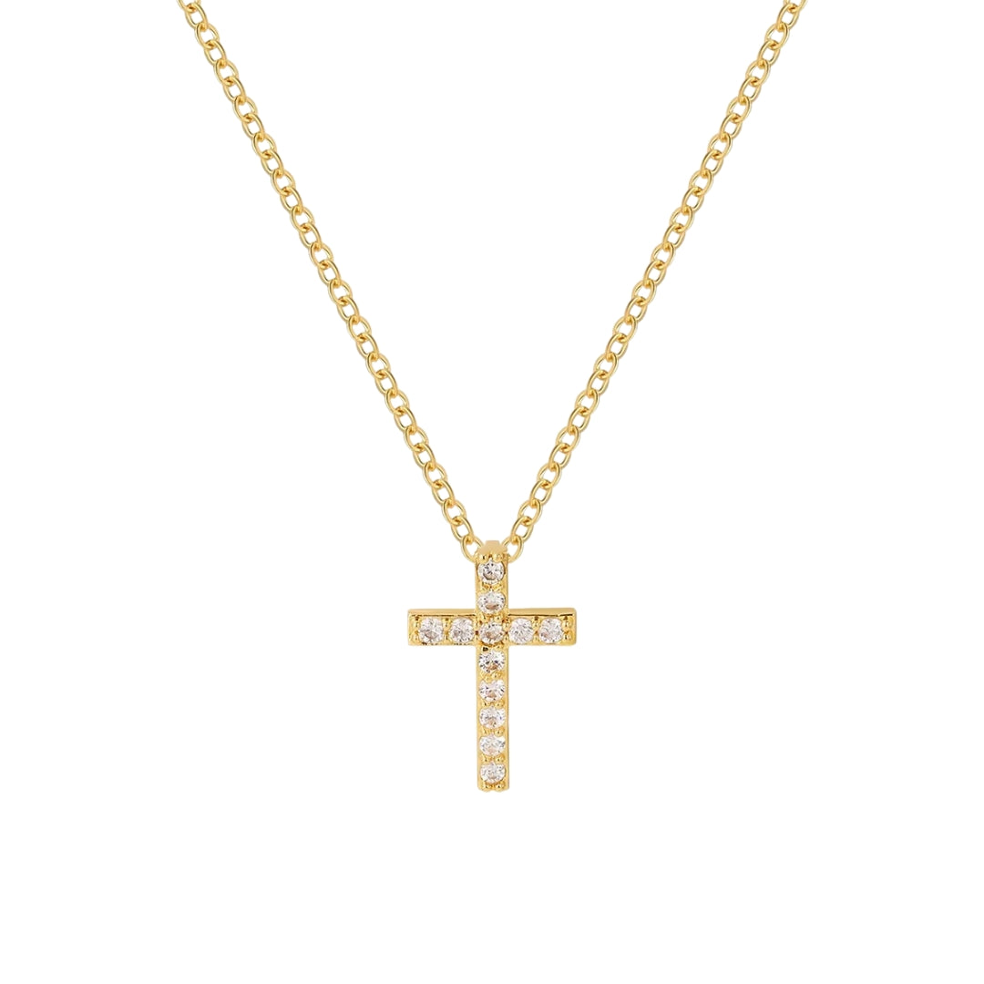 Cross Halskette - Gold