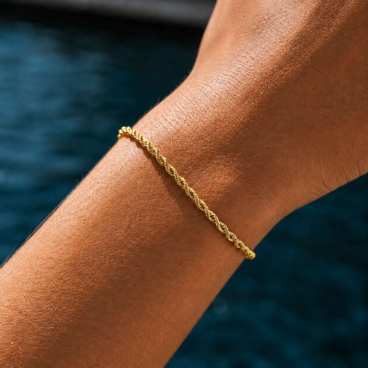 Seil Armband - Gold 3MM