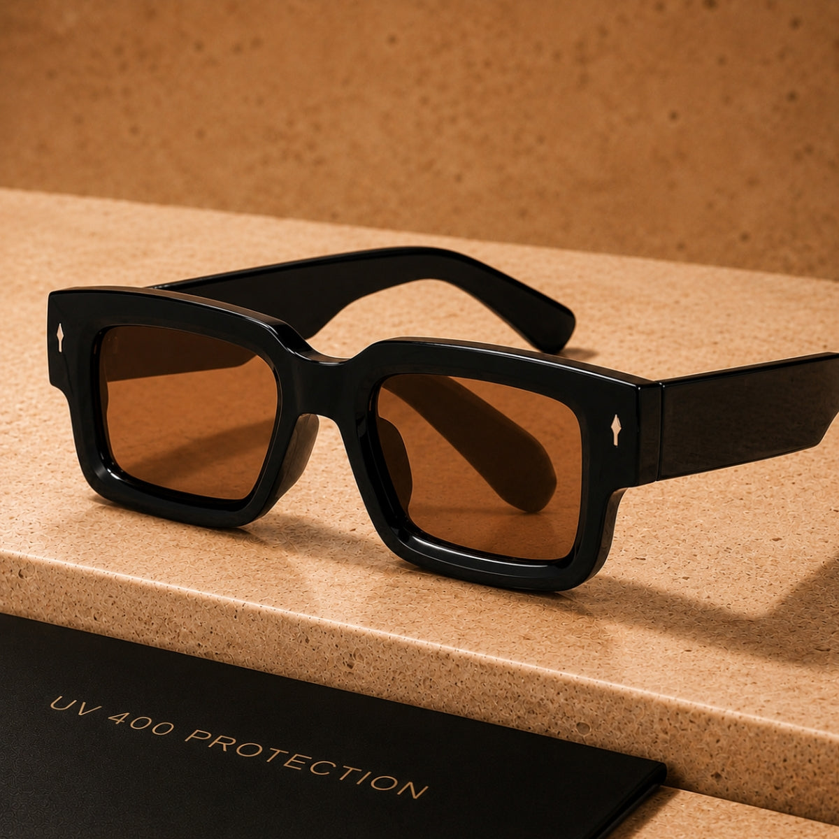 Auron Solbrille - Sort Brun
