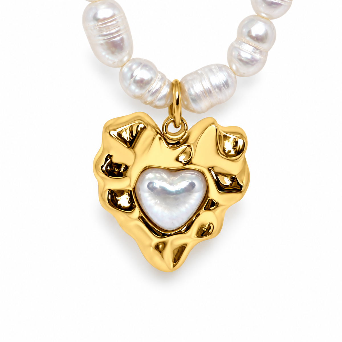 Purple Necklace - Gold