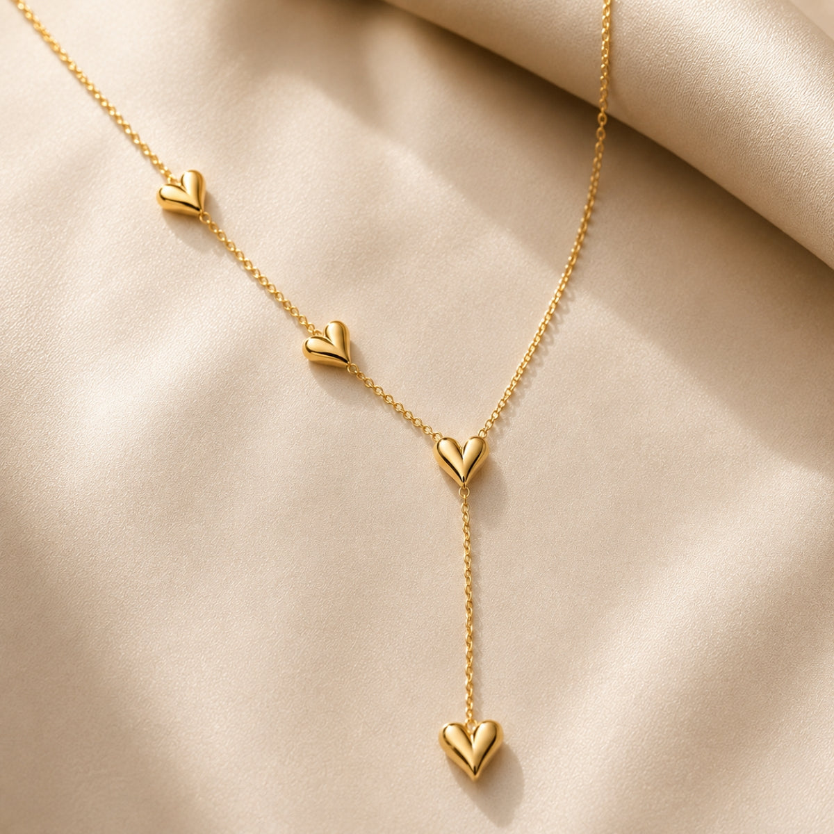 Alva Herz Halskette - Gold