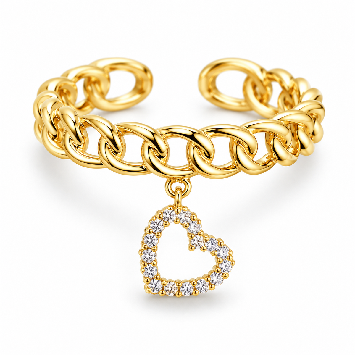 Benedetta Heart Ring - Gold