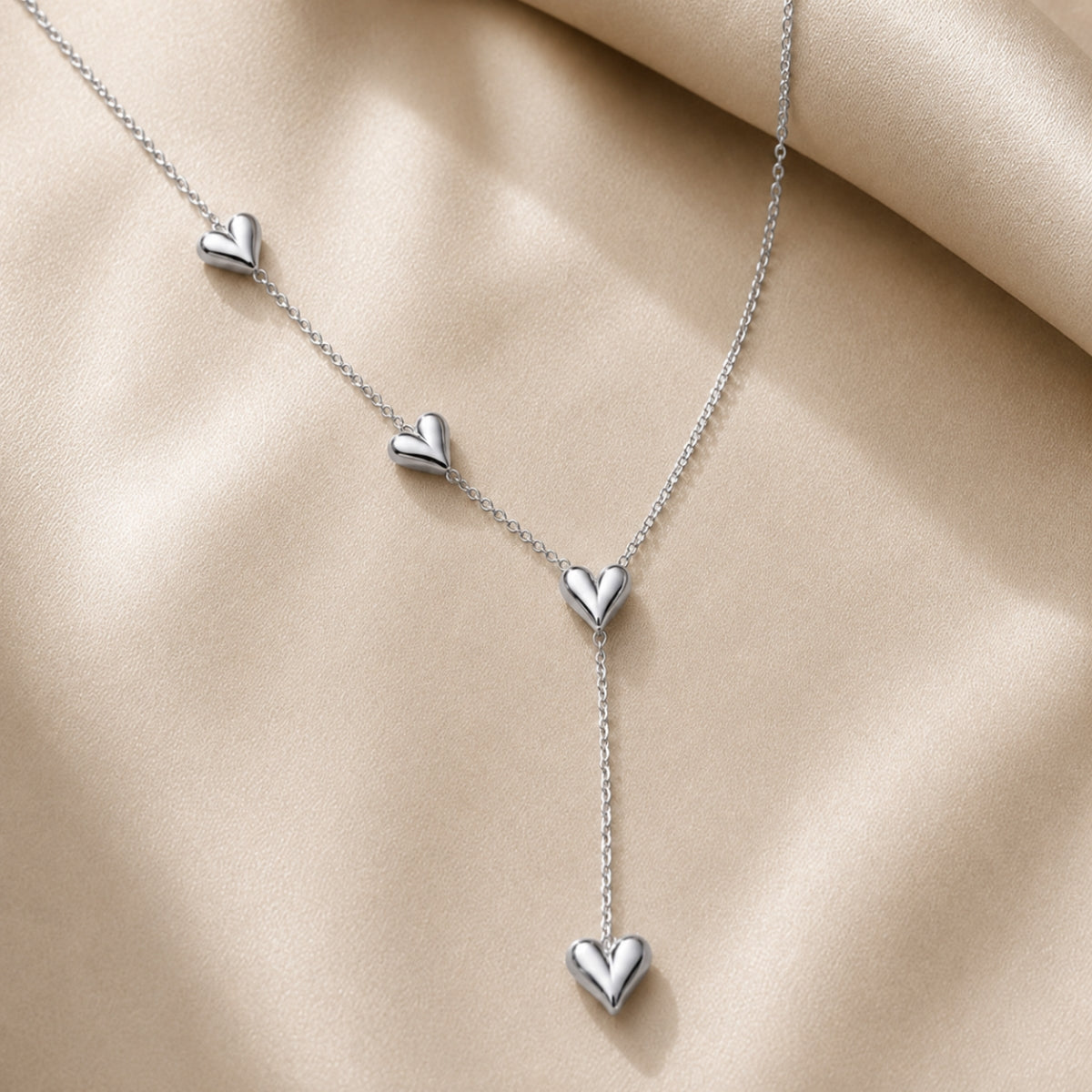 Alva Hjärta Halsband - Silver