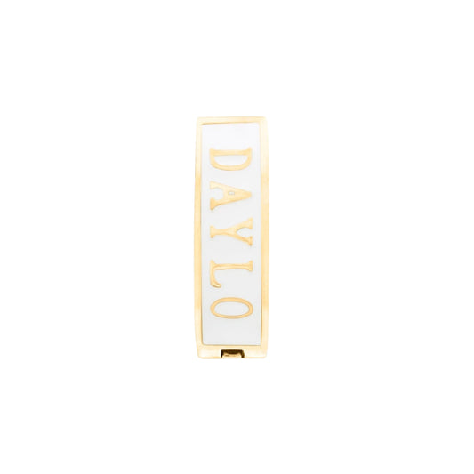 Classic Earrings - Gold/White