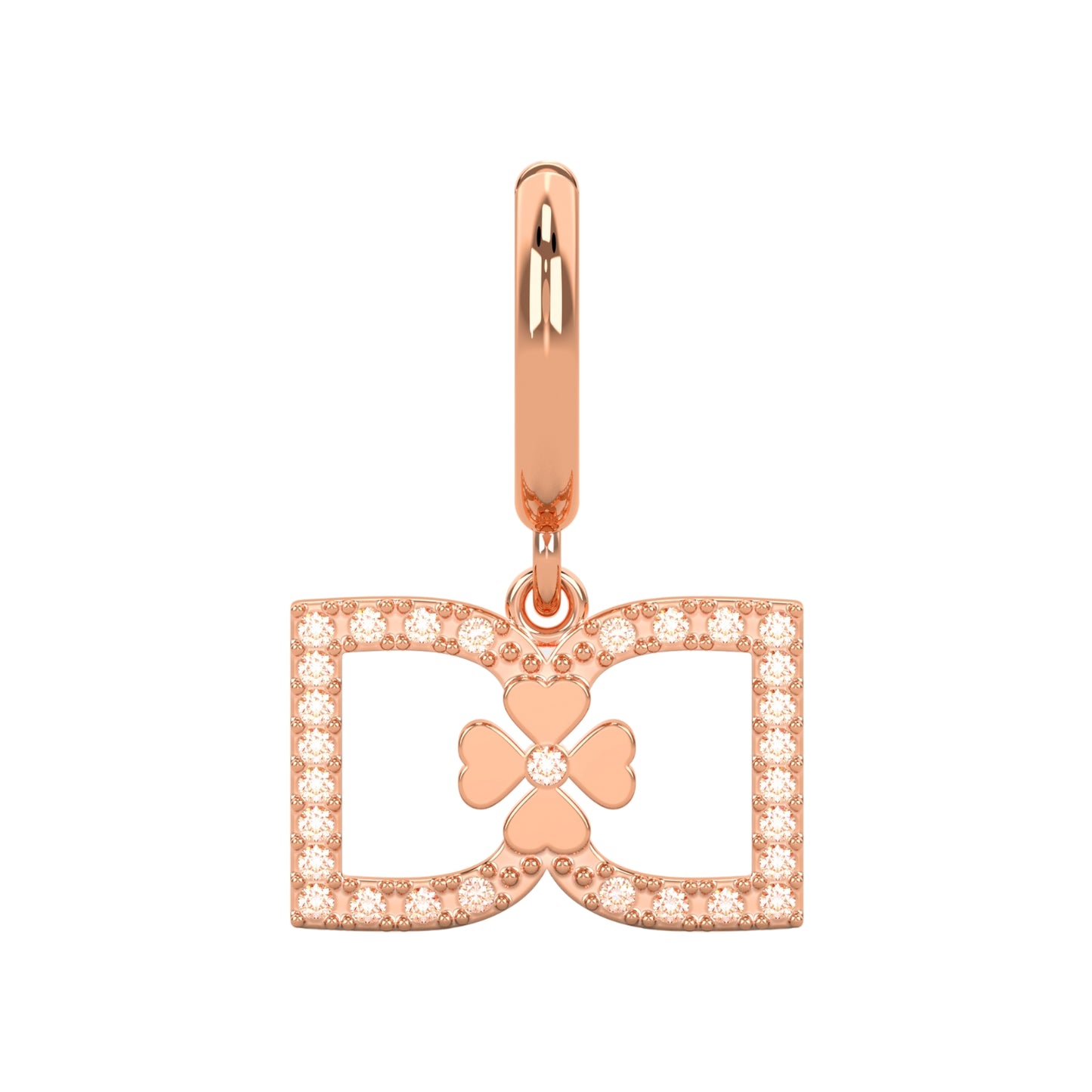 DD Hoops met Diamant - Roségoud
