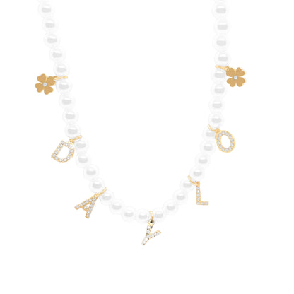 Perlenkette - Gold