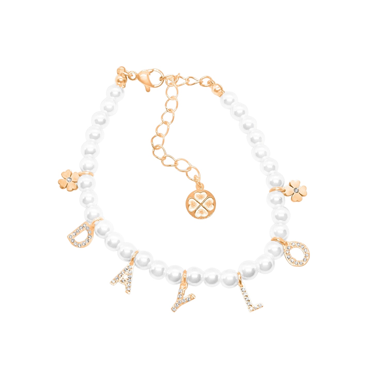 Perlenarmband - Roségold