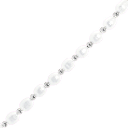 Zoey Pearl Necklace - Silver