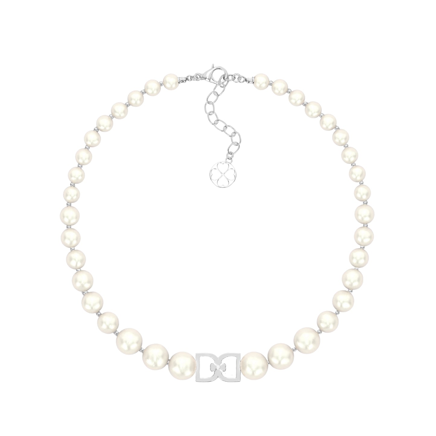 DD Perlen Choker - Silber