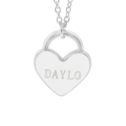 Hart Ketting - Zilver/Wit