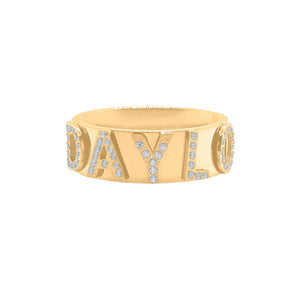 Signatur Diamantring - Gold