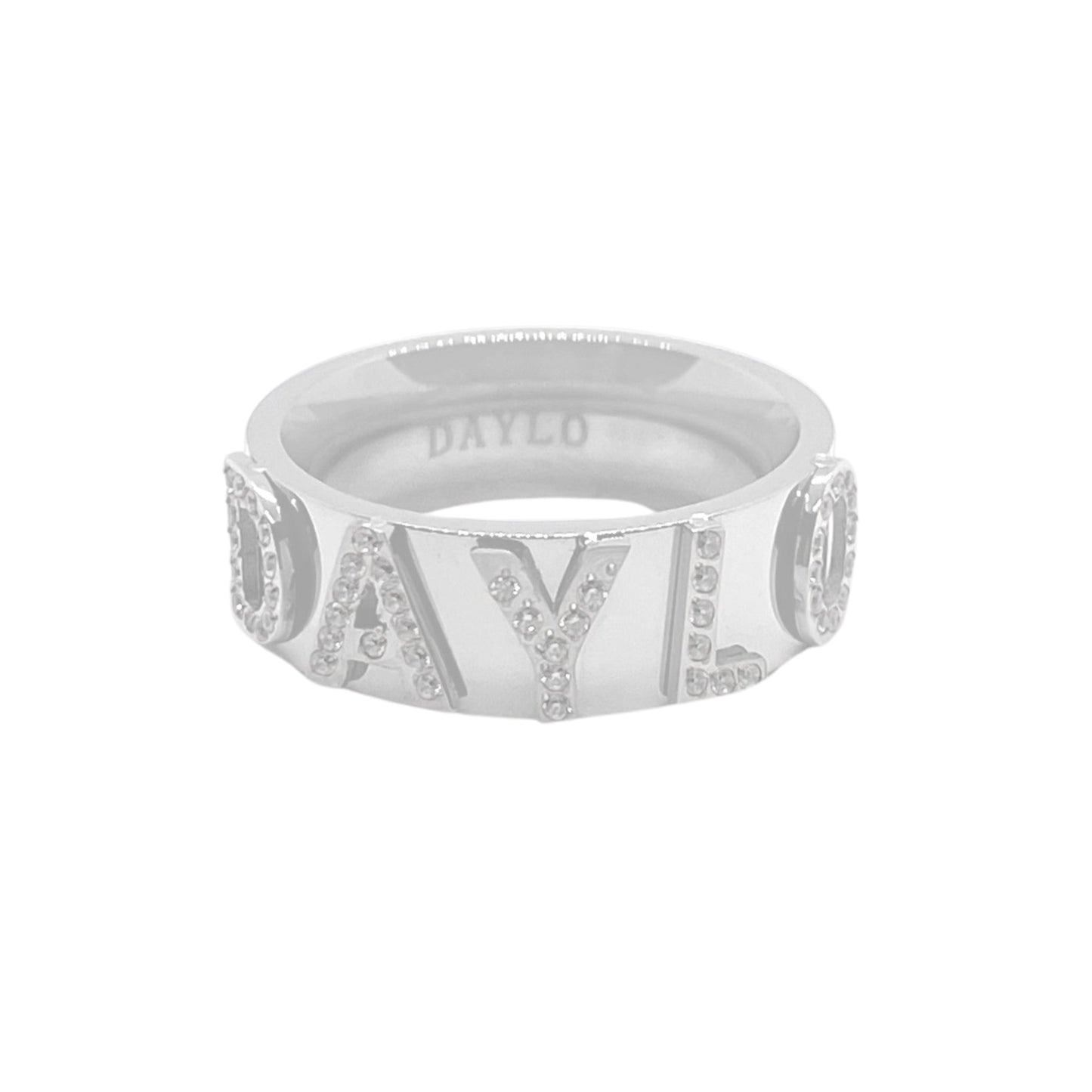 Signatur Diamantring - Silber