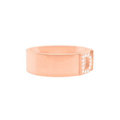 Signatur Diamantring - Roségold