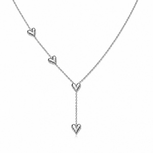Alva Heart Necklace - Silver