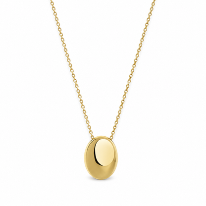 Viona Oval Necklace – Gold