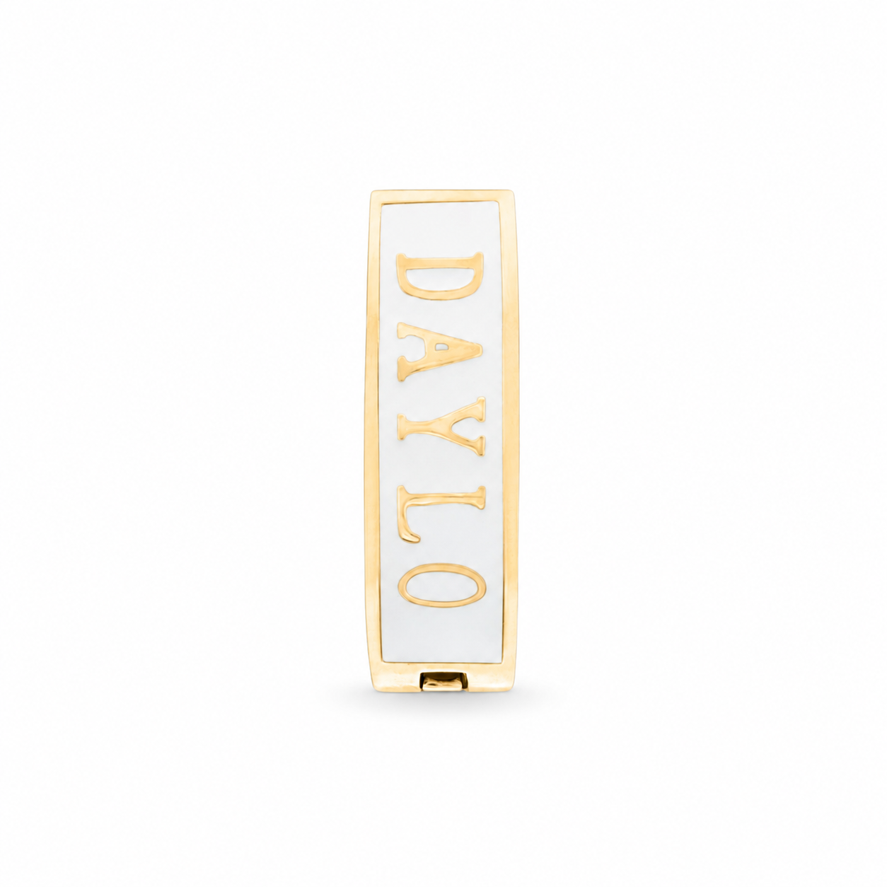 Classic Earrings - Gold/White