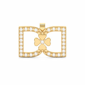 DD Earrings Diamonds - Gold