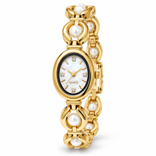 Angelina Watch - Gold / White