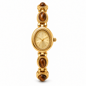 Amalfi Watch - Gold / Brown / Gold