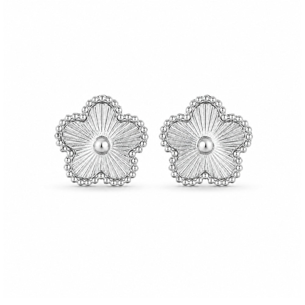 Evelia Bloom Oorknopjes - Zilver