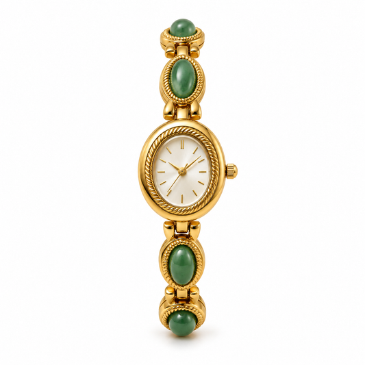 Amalfi Watch - Gold / Green / White