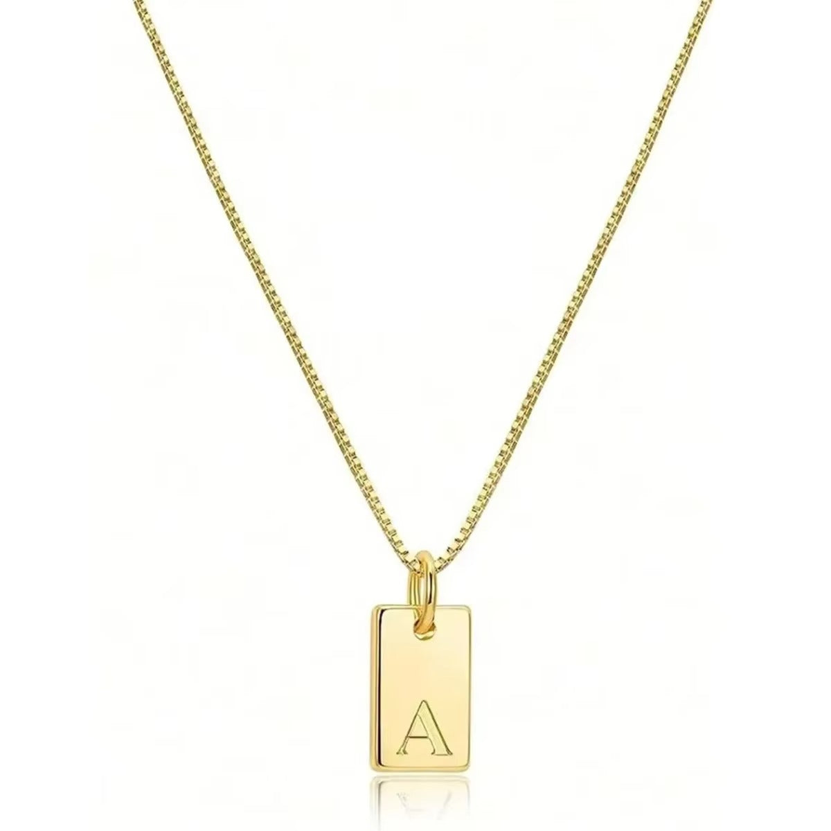 Flache Halskette - Gold