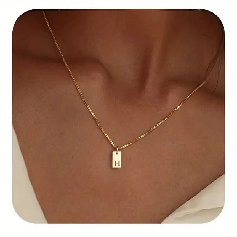Flache Halskette - Gold