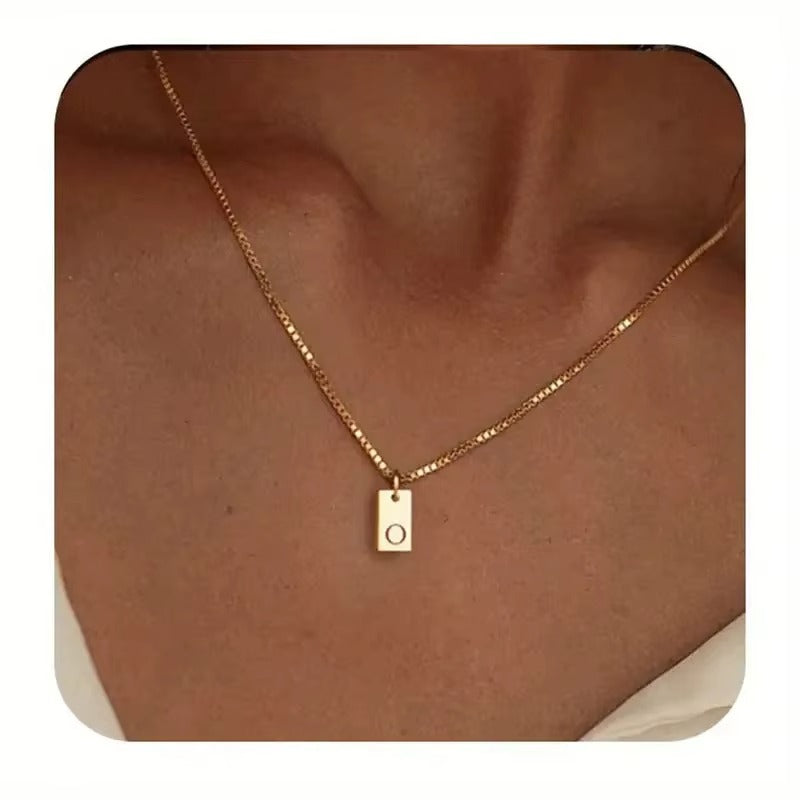 Flache Halskette - Gold