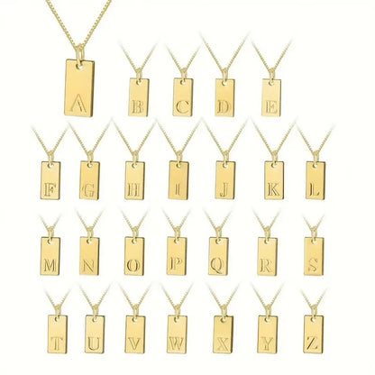 Flache Halskette - Gold