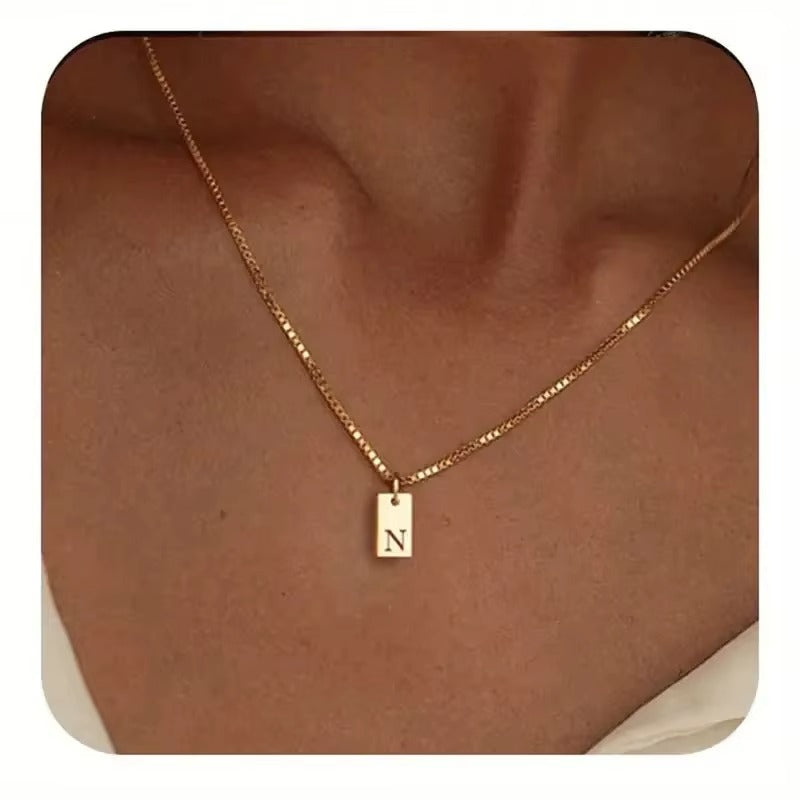 Flache Halskette - Gold