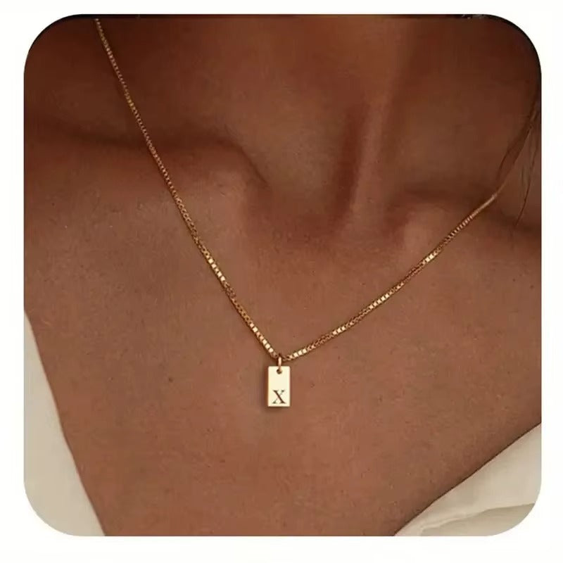 Flache Halskette - Gold