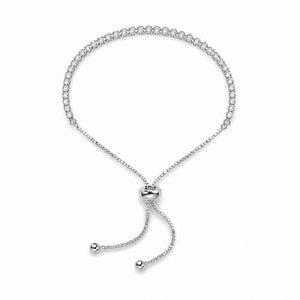 Tennis Bracelet Diamonds - Silver