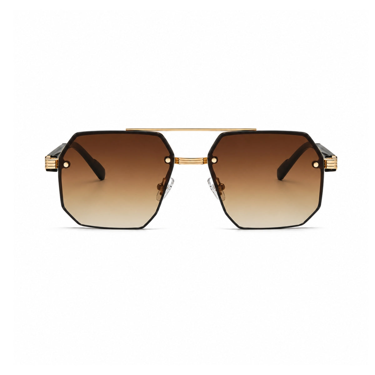 Avero Zonnebril - Zwart Goud Bruin