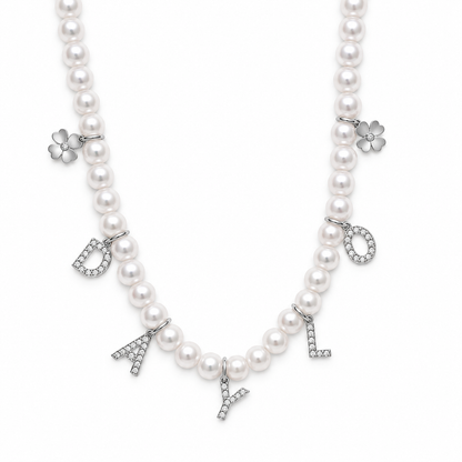 Pearl Necklace - Silver