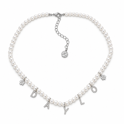 Pearl Necklace - Silver