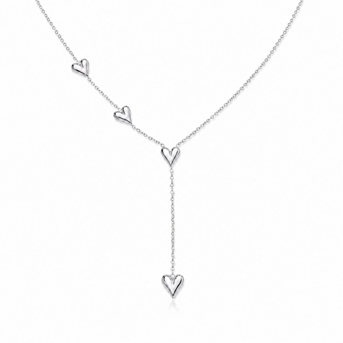 Alva Heart Necklace - Silver