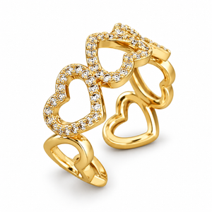 Inaya Heart Ring - Gold