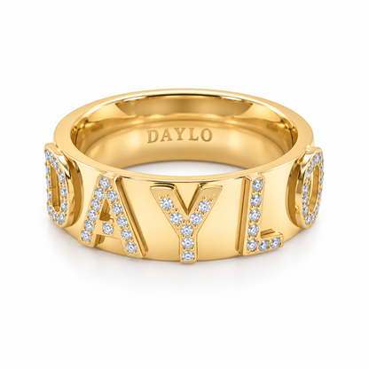 Signatur Diamant Ring - Guld