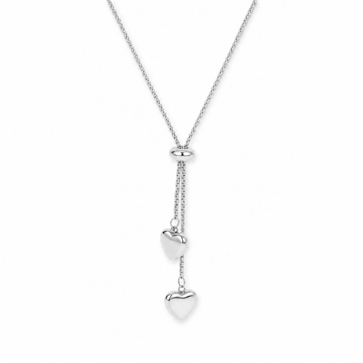 Avia Heart Necklace - Silver