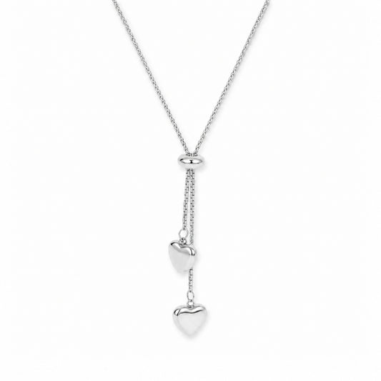 Avia Heart Necklace - Silver