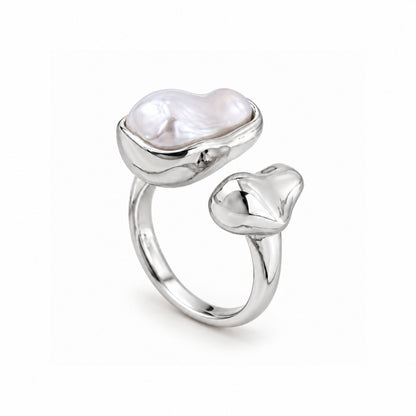 Nelia Perle Ring - Sølv