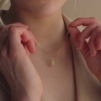 Flache Halskette - Gold