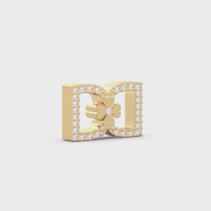 DD Hoops Diamond - Gold