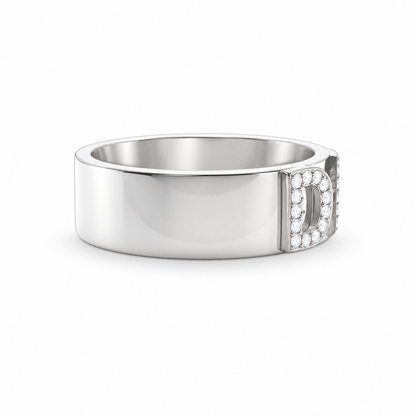 Signatur Diamant Ring - Sølv
