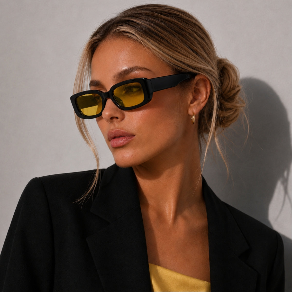 Soraya Sonnenbrille - Schwarz Gelb