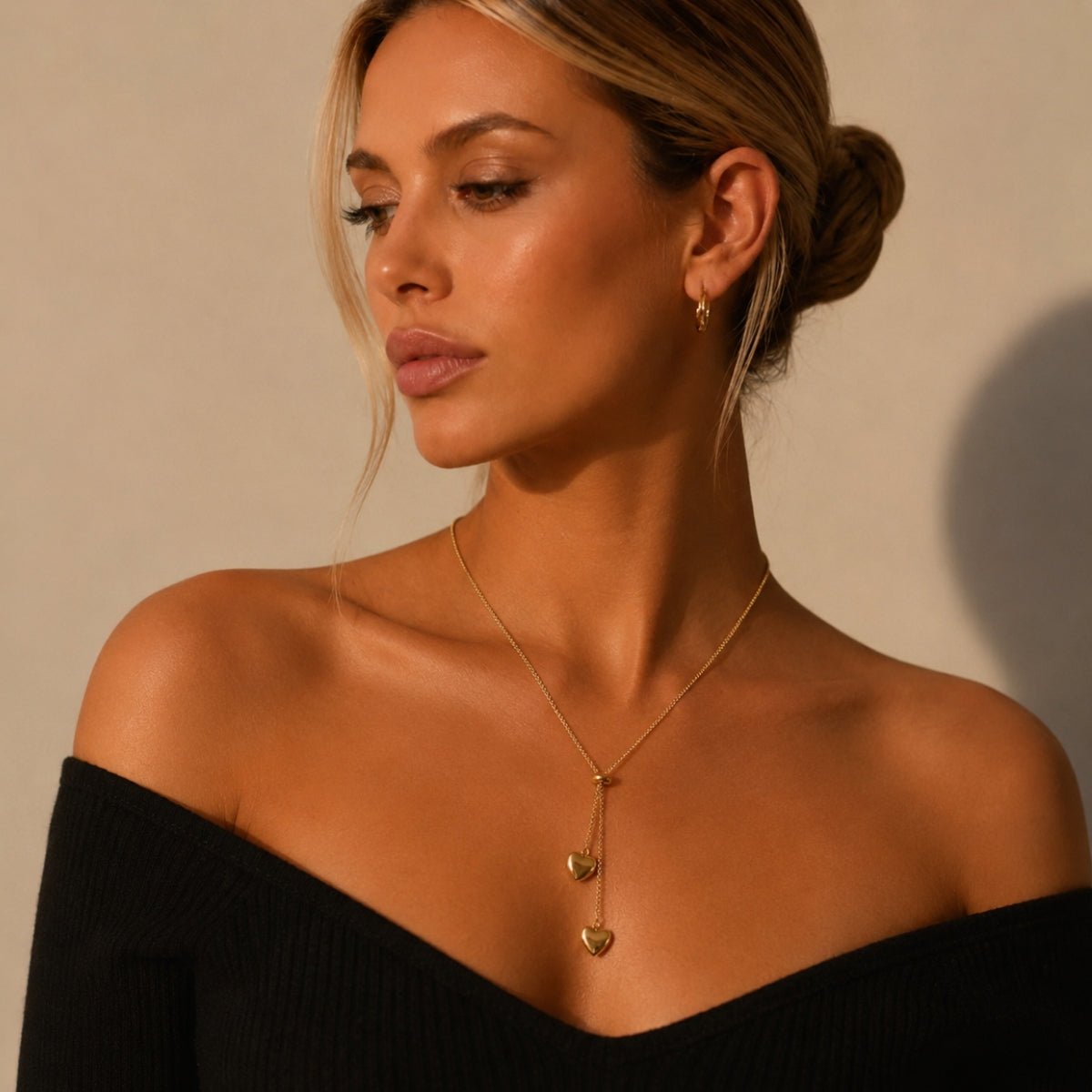 Avia Heart Necklace - Gold