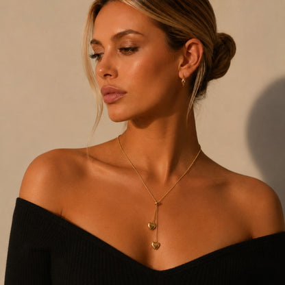 Avia Heart Necklace - Gold