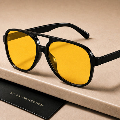 Sarena Sonnenbrille - Schwarz Gelb