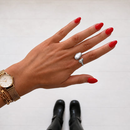 Nelia Perle Ring - Sølv